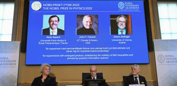 Three scientists win Nobel in Physics for quantum mechanics work