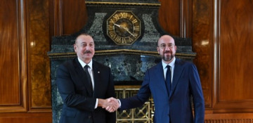 President Ilham Aliyev, President of European Council meet in Prague