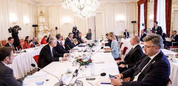 Azerbaijan's President attends roundtable discussions on “Peace and Security on European continent” in Prague