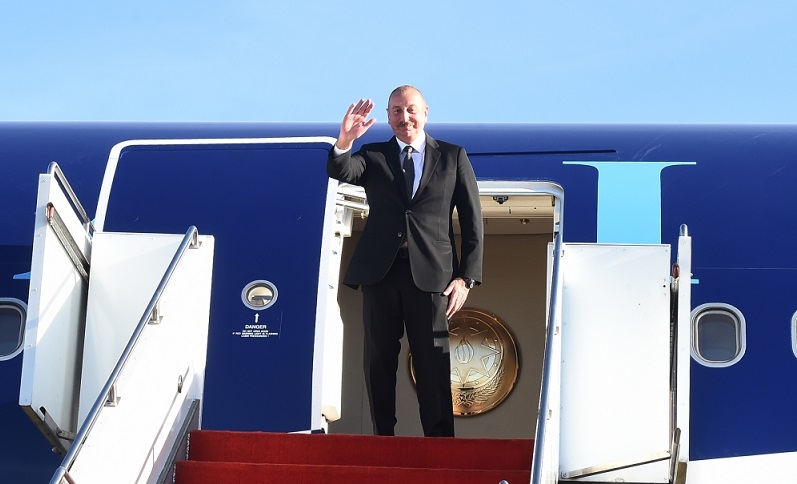 President Ilham Aliyev completes his working visit to Kazakhstan