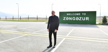 President Ilham Aliyev and First Lady Mehriban Aliyeva viewed conditions created at Zangilan International Airport
