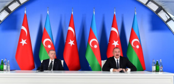 Azerbaijani, Turkish presidents made joint press statements in Jabrayil city