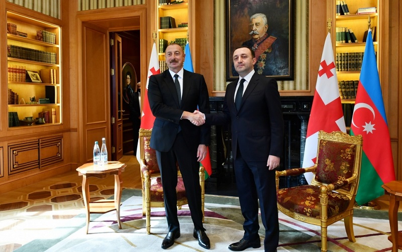 President Ilham Aliyev holds one-on-one meeting with Georgian PM Irakli Garibashvili 