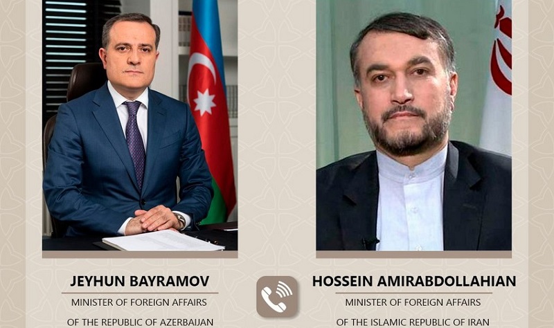 Azerbaijani, Iranian foreign ministers hold phone talks 