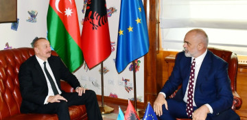 President Ilham Aliyev held one-on-one meeting with Prime Minister of Albania Edi Rama