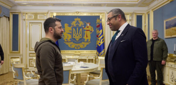 UK foreign secretary arrives in Kyiv to meet with Ukrainian president
