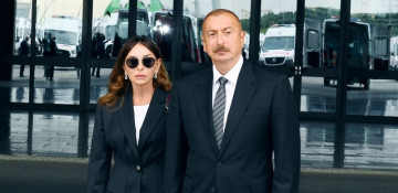 President Ilham Aliyev and First Lady Mehriban Aliyeva visit Shaki district
