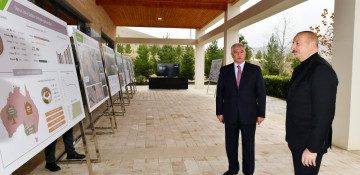 President Ilham Aliyev viewed conditions created at “Shaki-Oghuz” Agropark