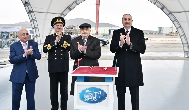 President Ilham Aliyev attends the commissioning ceremony of Academician Khoshbakht Yusifzade” tanker (PHOTO)