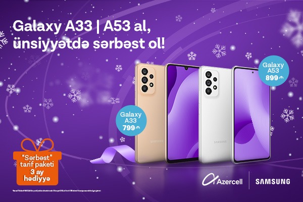 (Ad) Samsung smartphones are more affordable with Azercell!