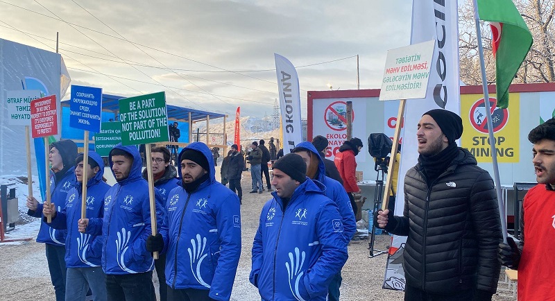 Peaceful protests on Lachin road enter 10th day with calls for end to illegal exploitation of Azerbaijan’s natural resources