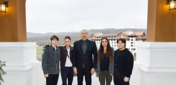 President Ilham Aliyev and First Lady Mehriban Aliyeva attend inauguration of Shabran Recreation Complex