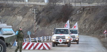 ICRC vehicles pass freely along Lachin-Khankandi road 