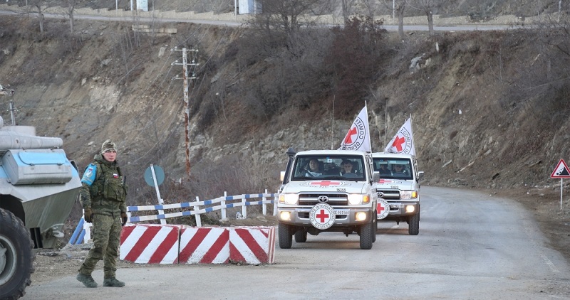 ICRC vehicles pass freely along Lachin-Khankandi road 