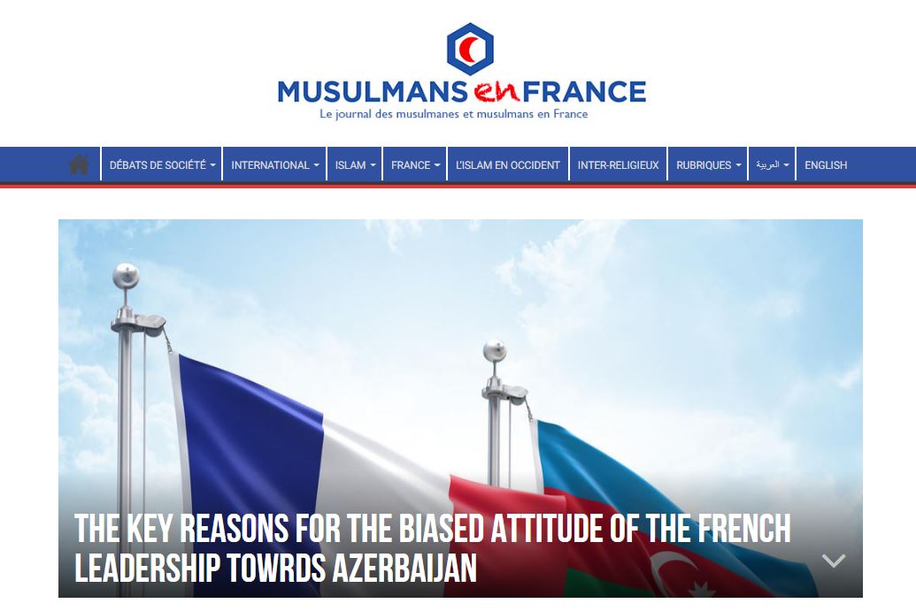 The key reasons for the biased attitude of the French French leadership towards Azerbaijan (ANALYTICS)