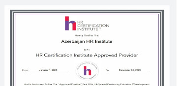 Azerbaijan HR Institute becomes Approved Provider of HRCI