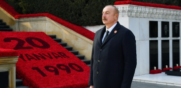 President Ilham Aliyev visits Alley of Martyrs on 33rd anniversary of 20 January tragedy