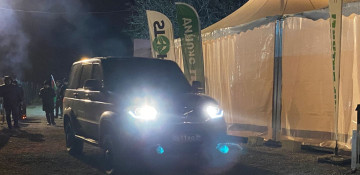 Supply vehicle of Russian peacekeepers moves along Azerbaijan's Lachin-Khankendi road