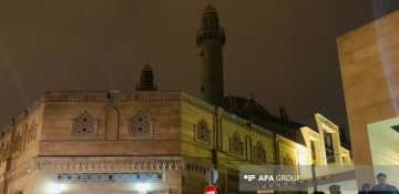 Body of martyr Orkhan Asgarov was brought to Taza Pir mosque (PHOTO)