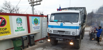 Nine more Russian peacekeepers’ vehicles passed though protest area without hindrance
