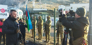 Czech Television covers peaceful protests of Azerbaijani eco-activists on Lachin-Khankendi road