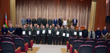Azerbaijan's MoD talks certificate presenting ceremony following training course with UK specialists