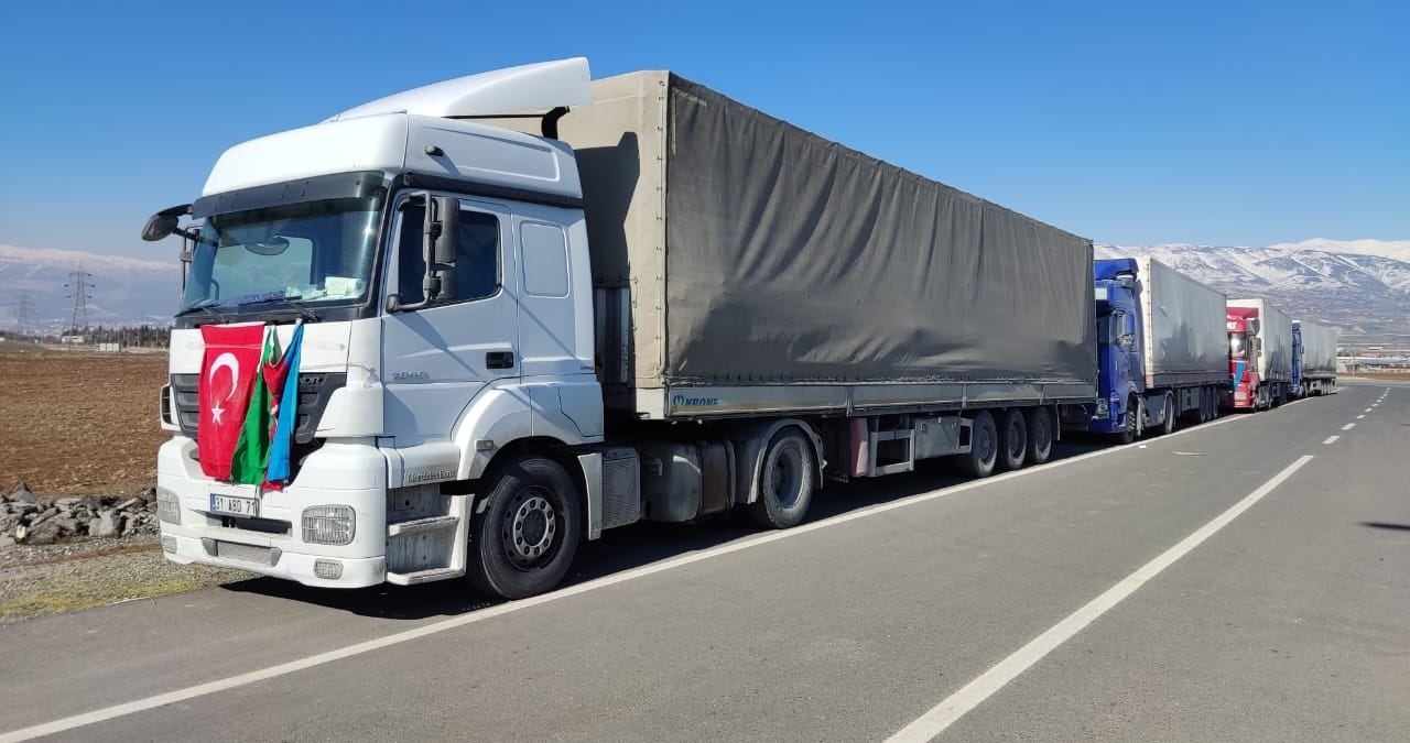Another convoy of humanitarian aid from Azerbaijan arrives in quake-hit Türkiye 