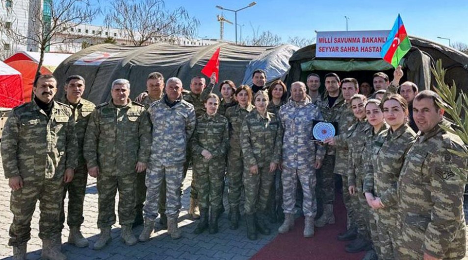 Azerbaijani military medics continue working in Türkiye’s Kahramanmaras