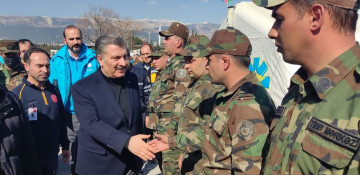 Turkish Health Minister visits Azerbaijan's mobile field hospitals in quake-hit Kahramanmaras (VIDEO)