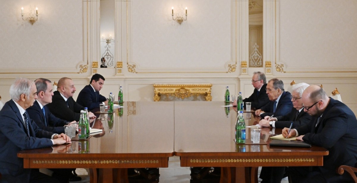 President Ilham Aliyev’s meeting with Russian Foreign Minister Sergey Lavrov kicks off