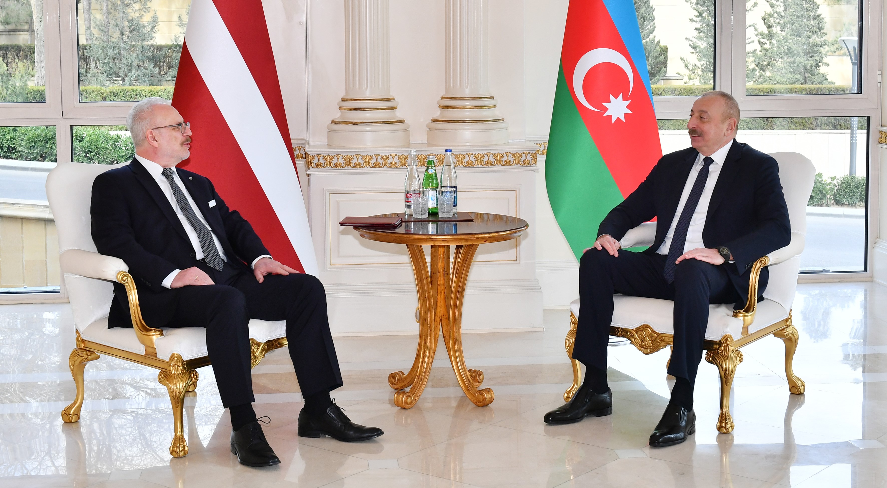 Presidents of Azerbaijan and Latvia held meeting in limited format