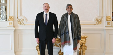 President Ilham Aliyev receives Nobel Peace Prize laureate Kailash Satyarthi