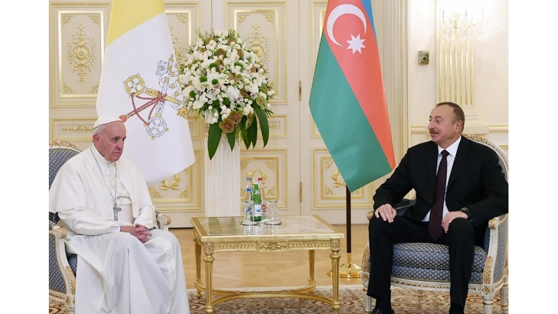 President Ilham Aliyev congratulates Pope Francis on Election Anniversary