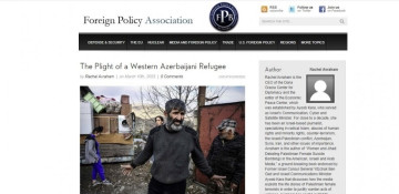 Plight of a Western Azerbaijani refugee in US media spotlight