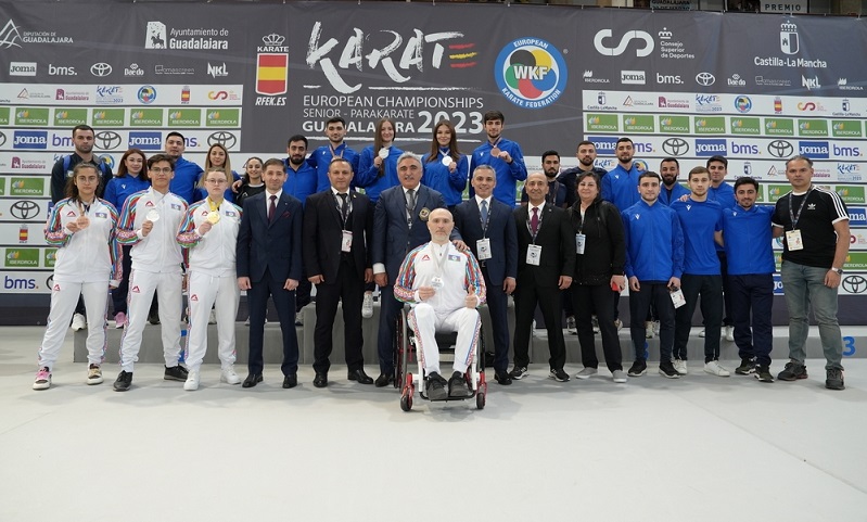 Azerbaijani karate fighters win eight medals at 2023 EKF Senior Championships