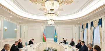 Presidents of Azerbaijan and Kazakhstan held meeting in limited format (UPDATED)