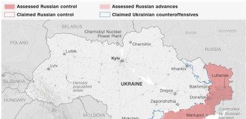 Ukraine is repelling Russian attacks in the eastern region, general staff says