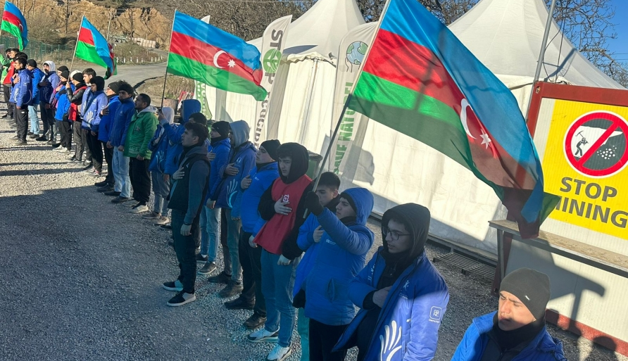 Peaceful protests of Azerbaijani eco-activists on Lachin-Khankendi road enter 125th day