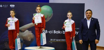 Awarding ceremony of winners held at 28th Baku Championship in Rhythmic Gymnastics
