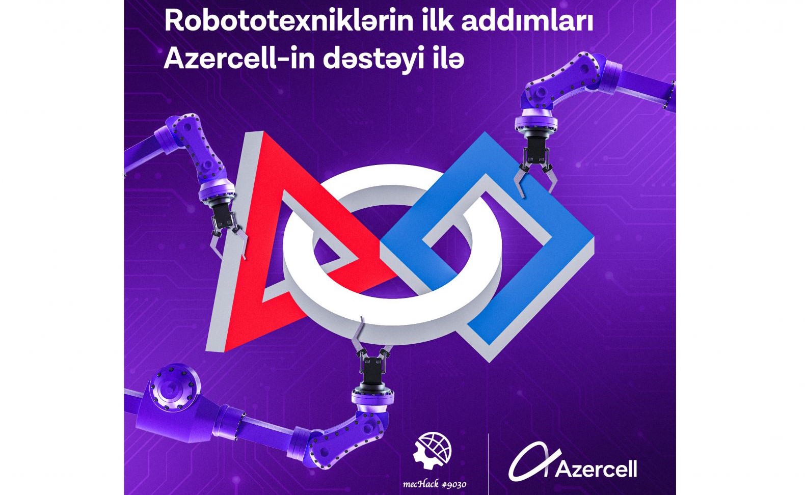 (Ad) Azerbaijani roboticists supported by Azercell won the Rookie Inspiration award in the final of the FRC!