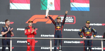Formula 1 Azerbaijan Grand Prix winners awarded