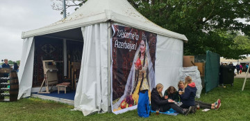 Azerbaijan sets up pavilion at Royal Windsor Horse Show (PHOTO)