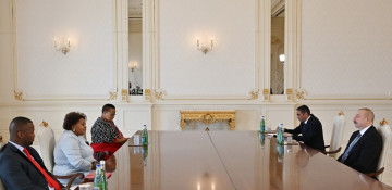 President Ilham Aliyev receives speaker of National Assembly of Republic of South Africa