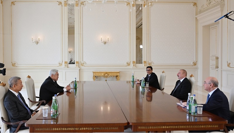 President Ilham Aliyev receives President of World Taekwondo Federation