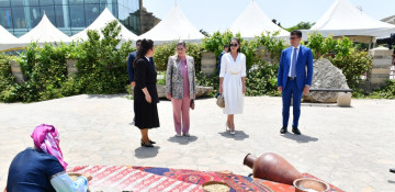 First Ladies of Azerbaijan and Israel visit Gala Archaeological-Ethnographic Museum Complex (PHOTO)