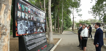 Latvian charge d'Affaires views traces of Armenian terror attack on Azerbaijan’s Ganja