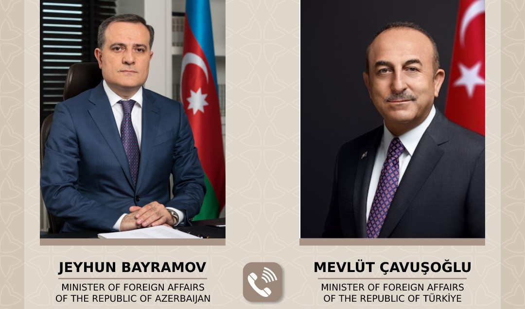 Azerbaijan’s foreign minister hold phone talks with his former Turkish counterpart