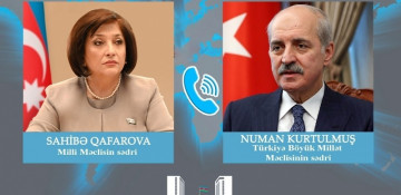Azerbaijani parliament speaker congratulates newly-elected Turkish counterpart