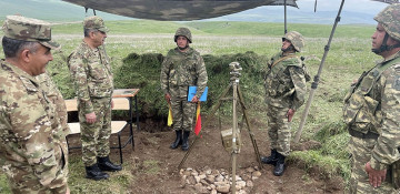 Azerbaijani army holds command-staff exercises in liberated territories (VIDEO)
