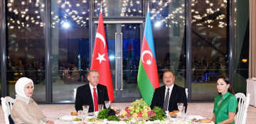 Baku hosts state reception in honor of Turkish President Recep Tayyip Erdogan and First Lady Emine Erdogan